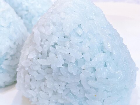 <カラーレシピ:青>青いご飯であおにぎり